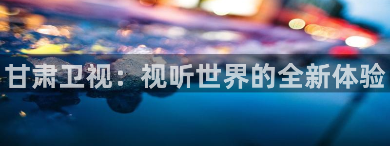 nba直播在线观看免费88看球：甘肃卫视：视听世界的全新体验